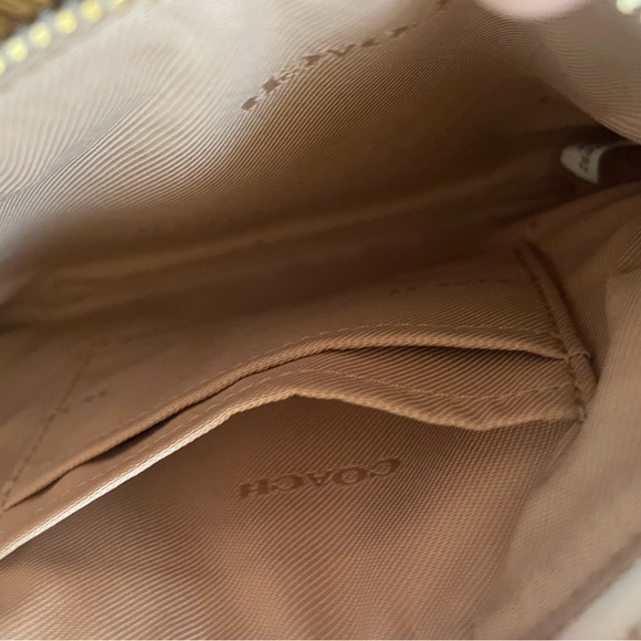 Coach Corner Zip Wristlet Cream With Floral Pink Rose Print With Hangtag - Picture 7 of 8